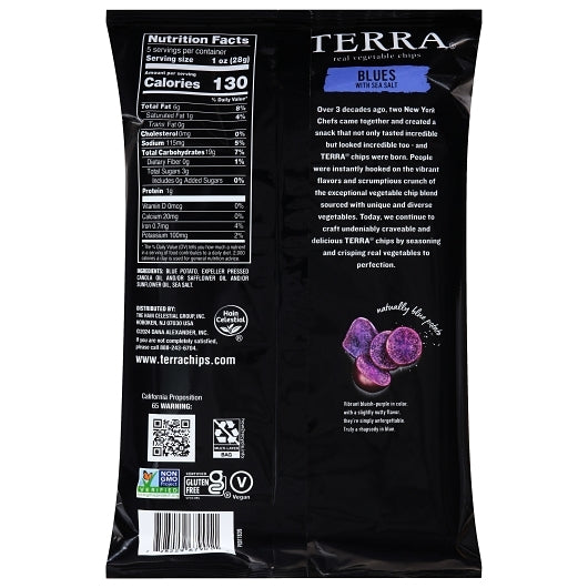 Terra Chips Blue Potato, 12 x 5 oz Case - Alternate product angle or state