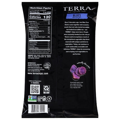 Terra Chips Blue Potato, 12 x 5 oz Case - Alternate product angle or state