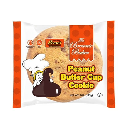 The Brownie Baker Peanut Butter Cup Cookie, 12 x 4 oz Case - Bakery & Desserts