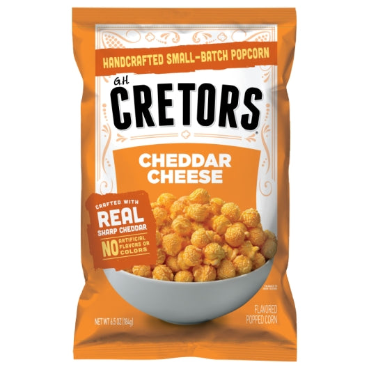 G.H. Cretors Just The Cheese Corn, 12 x 6.5 oz Case - Popcorn, Pretzels & Snack Mix