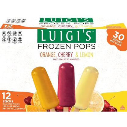 Luigi 4 Orange, 4 Cherry and 4 Lemon Frozen Pops, 9 x 19.8 oz Case - DOT product image 2