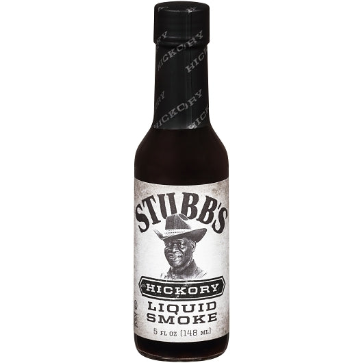Stubbs Hickory Liquid Smoke Sauce Bottle, 12 x 5 oz Case - Condiments & Sauces
