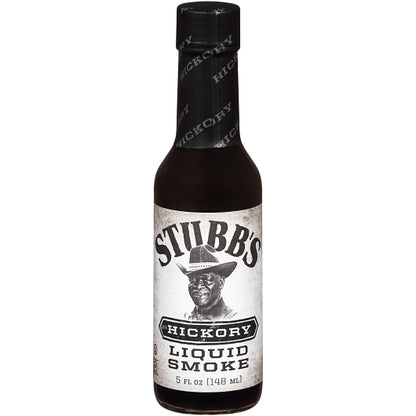 Stubbs Hickory Liquid Smoke Sauce Bottle, 12 x 5 oz Case - Condiments & Sauces