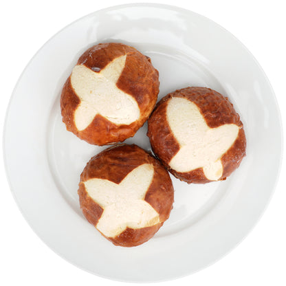J and J Sliced Hamburger Pretzel Bun, 72 x 3.4 oz Case - DOT product image 4
