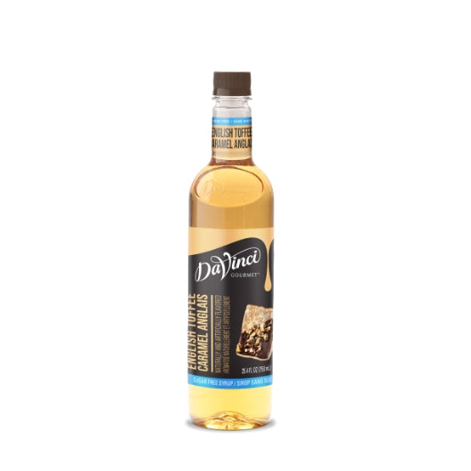 DaVinci Gourmet Sugar Free English Toffee Syrup, 4 x 750 ML Case - Condiments & Sauces