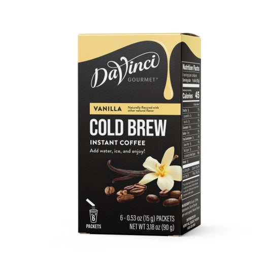 DaVinci Gourmet Slightly Sweet Cold Brew Stick, 48 x 15 oz Case - Coffee & Tea - image 2