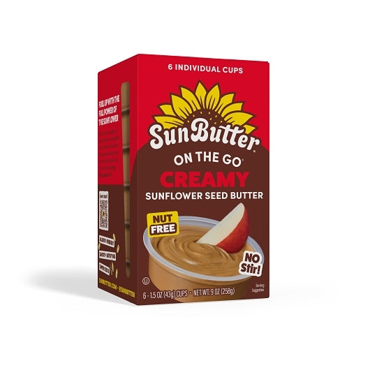 SunButter Creamy on the Go Canisters, 6 x 9 oz Case - Nuts & Seeds
