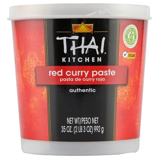 Thai Kitchen Red Curry Paste, 6 x 35 oz Case - Front/center packaged product image
