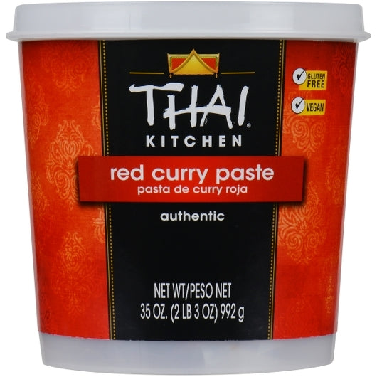 Thai Kitchen Red Curry Paste, 6 x 35 oz Case - Front/center packaged product image