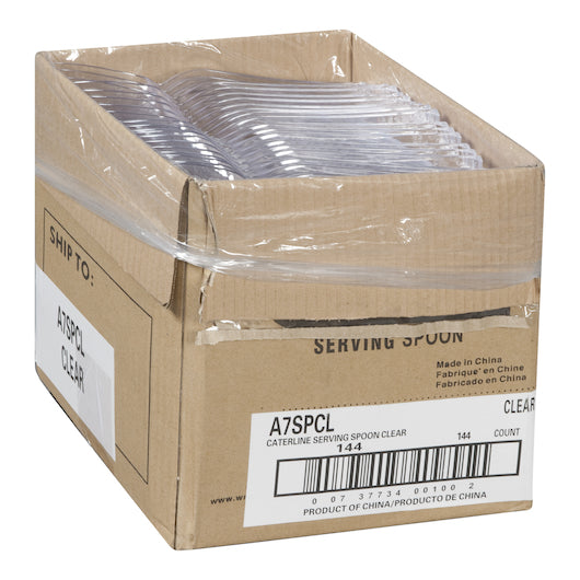 CaterLine SERVING SPOON 9 INCH CLEAR POLYSTYRENE, 1 x 144 each Case - DOT product image 4