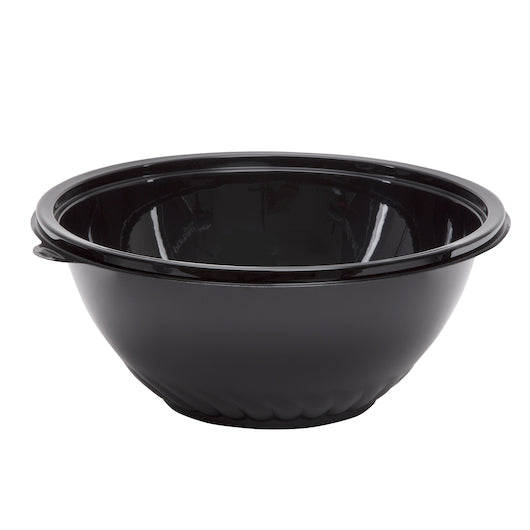 CaterLine 12" 160 Ounce Pack N' Serve Black Bowl, 1 x 25 each Case - GS1 product shown out of package
