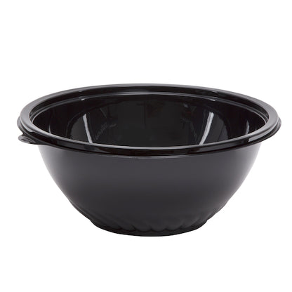 CaterLine 12" 160 Ounce Pack N' Serve Black Bowl, 1 x 25 each Case - GS1 product shown out of package