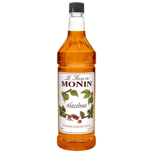 Monin Hazelnut Flavor Syrup, 4 x 1 LT Case - Beverages