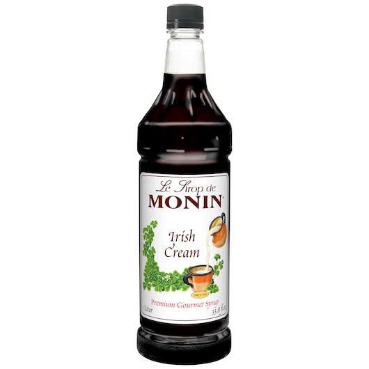 Monin Irish Cream Syrup, 4 x 1 LT Case - Beverages