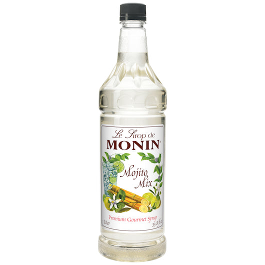 Monin Mojito Mix Syrup Cocktail Mixer, 4 x 1 LT Case - Beverages