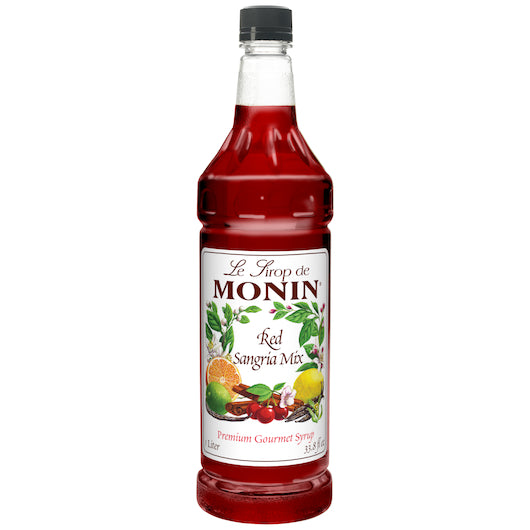 Monin Red Sangria Mix Syrup, 4 x 1 LT Case - Beverages