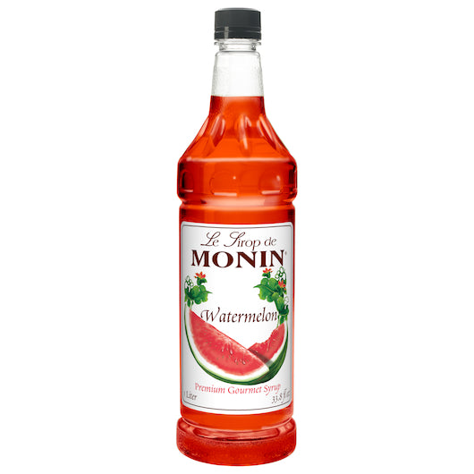 Monin Watermelon Syrup, 4 x 1 LT Case - Beverages