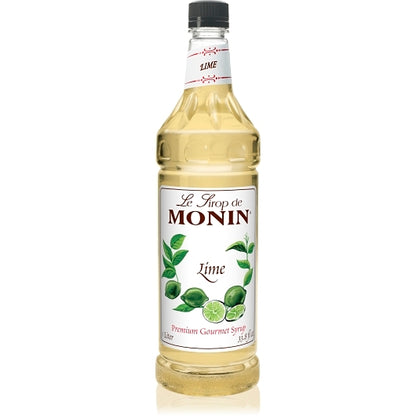 Monin Lime Syrup, 4 x 1 LT Case - Beverages
