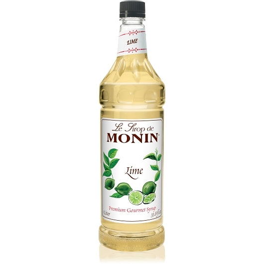 Monin Lime Syrup, 4 x 1 LT Case - Beverages