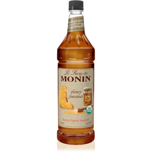 Monin Honey Sweetener, 4 x 1 LT Case - Beverages