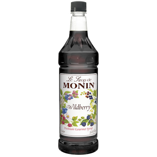 Monin Wildberry Syrup, 4 x 1 LT Case - Beverages