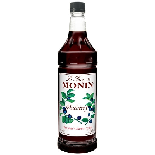 Monin Blueberry Syrup, 4 x 1 LT Case - Beverages