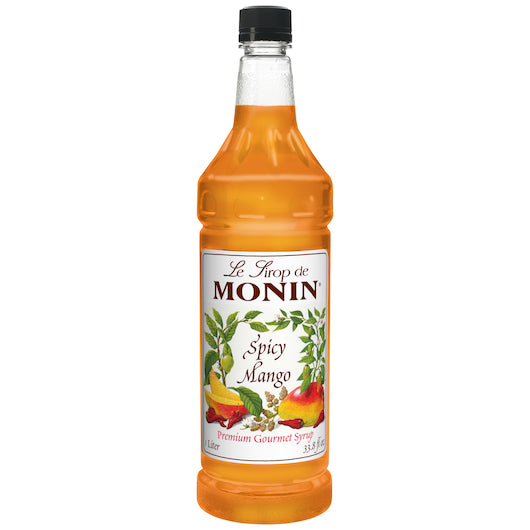 Monin Spicy Mango Syrup, 4 x 1 LT Case - Beverages