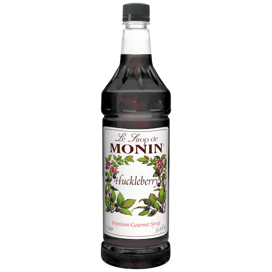 Monin Huckleberry Syrup, 4 x 1 LT Case - Beverages