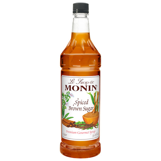 Monin Spiced Brown Sugar Syrup, 4 x 1 LT Case - Beverages