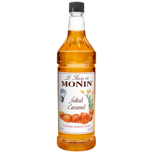 Monin Salted Caramel Syrup, 4 x 1 LT Case - Beverages