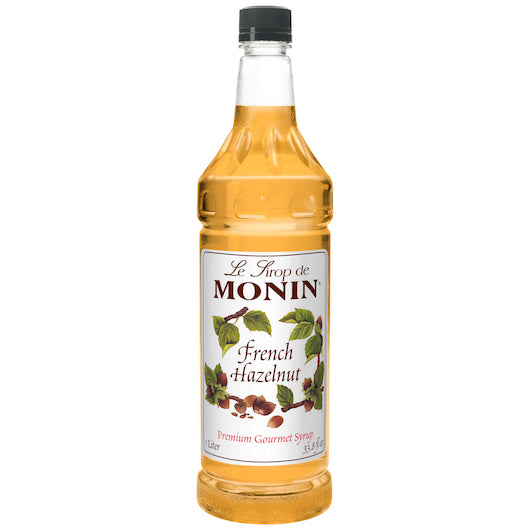 Monin French Hazelnut Syrup, 4 x 1 LT Case - Beverages