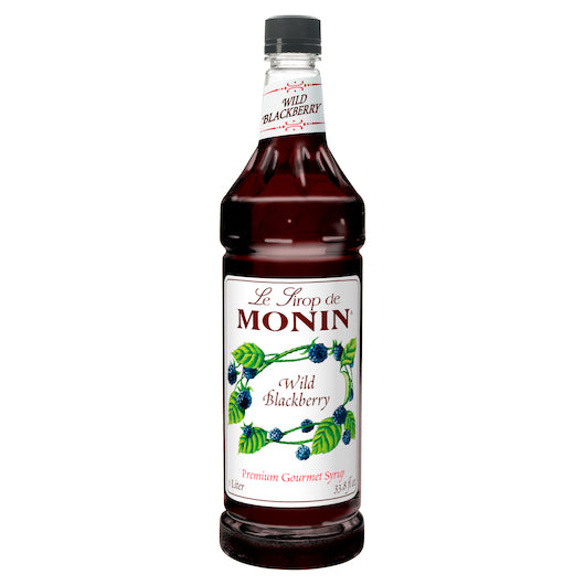 Monin Wild Blackberry Syrup, 4 x 1 LT Case - Beverages