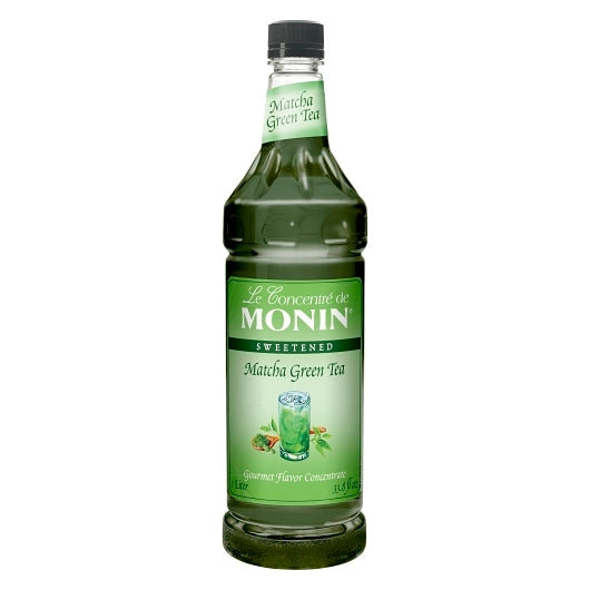 Monin Matcha Green Tea Concentrate, 4 x 1 LT Case - Beverages