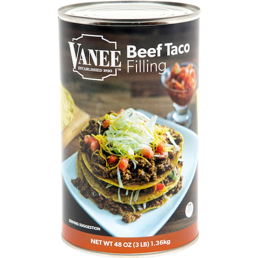 Ground Beef Taco Filling, 6 x 48 oz Case - Meat, Poultry & Seafood