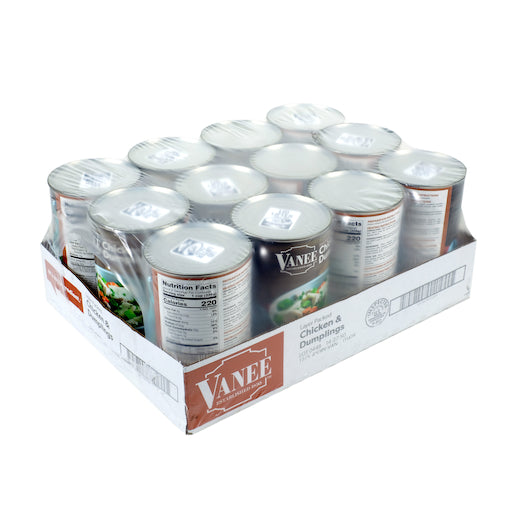 Vanee Chicken & Dumplings, 12 x 48 oz Case - Frozen Snacks & Appetizers