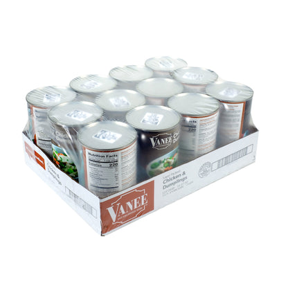 Vanee Chicken & Dumplings, 12 x 48 oz Case - Frozen Snacks & Appetizers