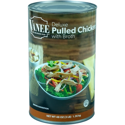 Deluxe Boned Chicken Deluxe Pulled Chicken, 6 x 48 oz Case - Meat, Poultry & Seafood