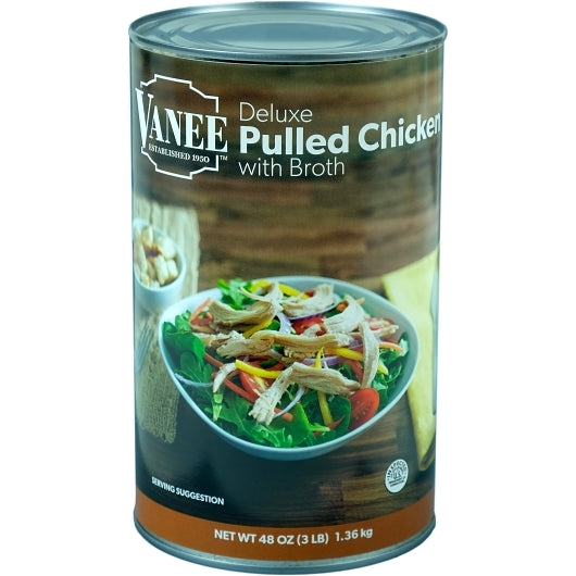 Deluxe Boned Chicken Deluxe Pulled Chicken, 6 x 48 oz Case - Meat, Poultry & Seafood