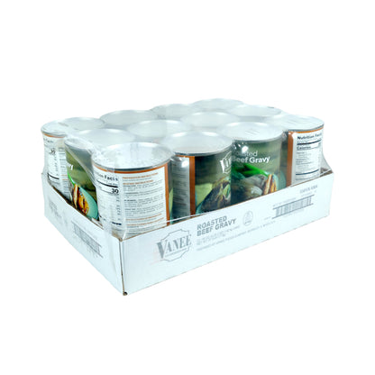 Vanee Roasted Beef Gravy, 12 x 50 oz Case - GS1 closed shipping case image
