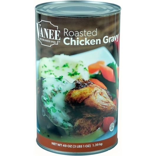 Vanee Roasted Chicken Gravy, 12 x 49 oz Case - Condiments & Sauces