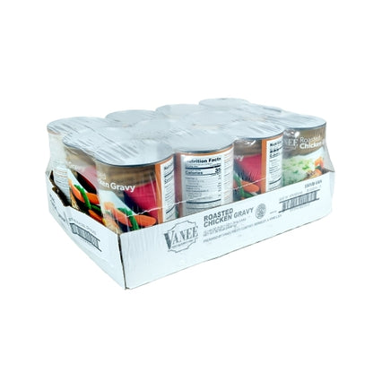 Vanee Roasted Chicken Gravy, 12 x 49 oz Case - GS1 closed shipping case image