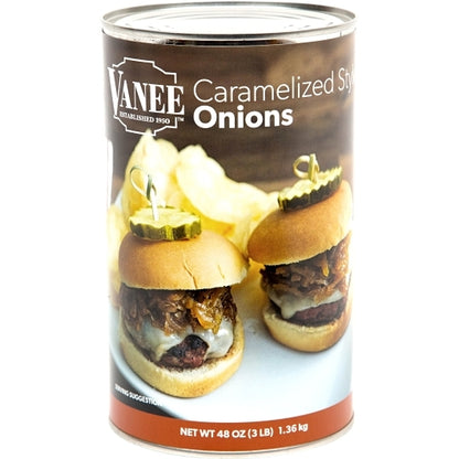 Vanee Caramelized Style Onions, 6 x 48 oz Case - Condiments & Sauces