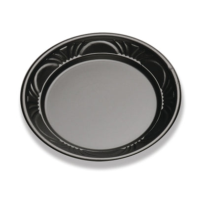 D and W 7 Inch Plastic Pearl Black Plate, 8 x 125 x 125 each Case - DOT product image 2