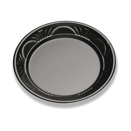 D and W 7 Inch Plastic Pearl Black Plate, 8 x 125 x 125 each Case - DOT product image 2