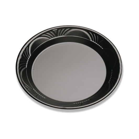 D and W 9 Inch Black Plastic Plates, 4 x 125 x 125 each Case - DOT product image 4
