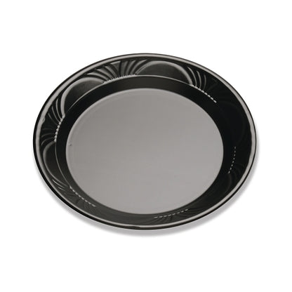 D and W 9 Inch Black Plastic Plates, 4 x 125 x 125 each Case - DOT product image 4