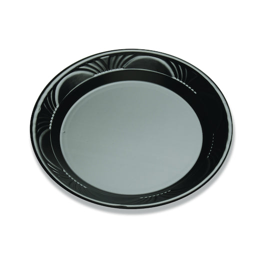 D and W 9 Inch Black Plastic Plates, 4 x 125 x 125 each Case - DOT product image 8