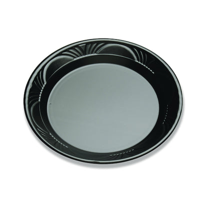 D and W 9 Inch Black Plastic Plates, 4 x 125 x 125 each Case - DOT product image 8