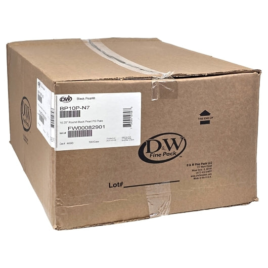 D and W 10.25 Inch Black Plastic Plate, 4 x 125 x 125 each Case - DOT product image 4