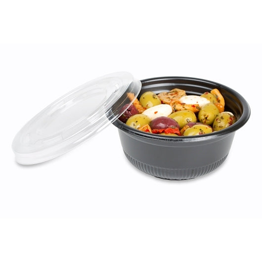 D & W 12 Ounce Vented Plastic Clear Lid Cover, 10 x 50 x 50 each Case - DOT product image 3